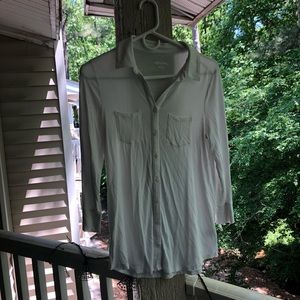 Merona Soft White Blouse